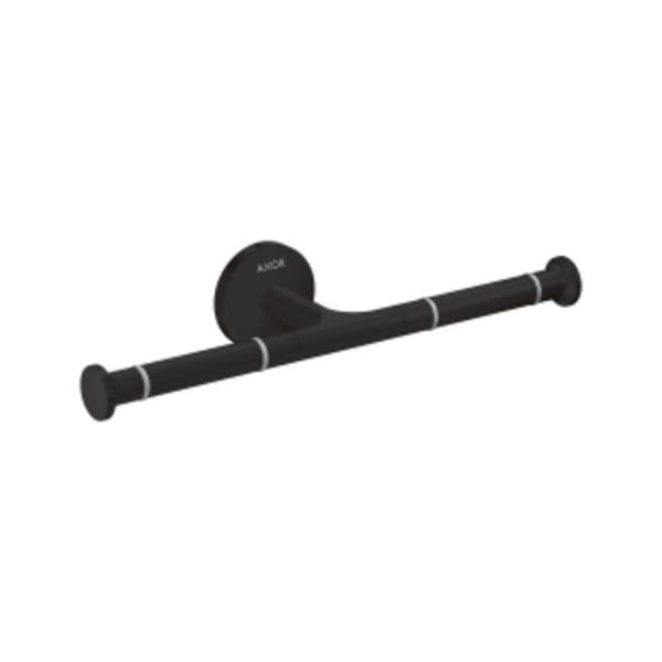 AXOR Universal Circular Double Toilet Paper Holder in Matte Black