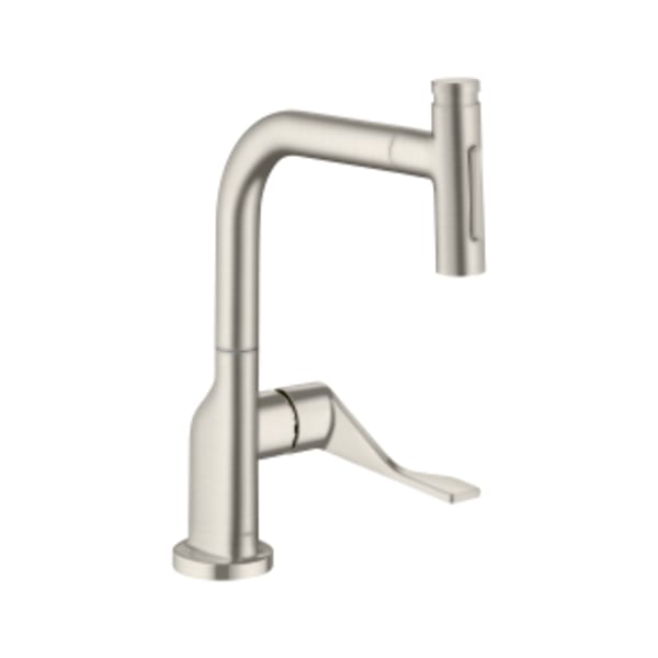 AXOR Citterio Kitchen Faucet Select 2-Spray Pull-Out with sBox, 1.75 GPM in Stainless Steel Optic