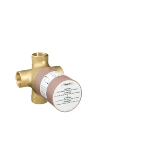 hansgrohe Rough, Quattro 3-Way Diverter, 3/4"