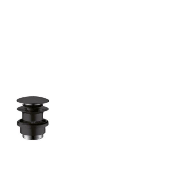 hansgrohe Push-Open Sink Drain in Matte Black