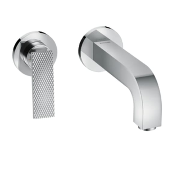 AXOR Citterio Wall-Mounted Single-Handle Faucet Trim- Rhombic Cut, 1.2 GPM in Chrome