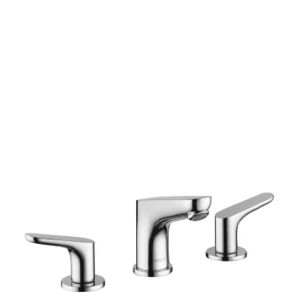 hansgrohe Focus Widespread Faucet 100 with Pop-Up Drain, 1.2 GPM in Chrome