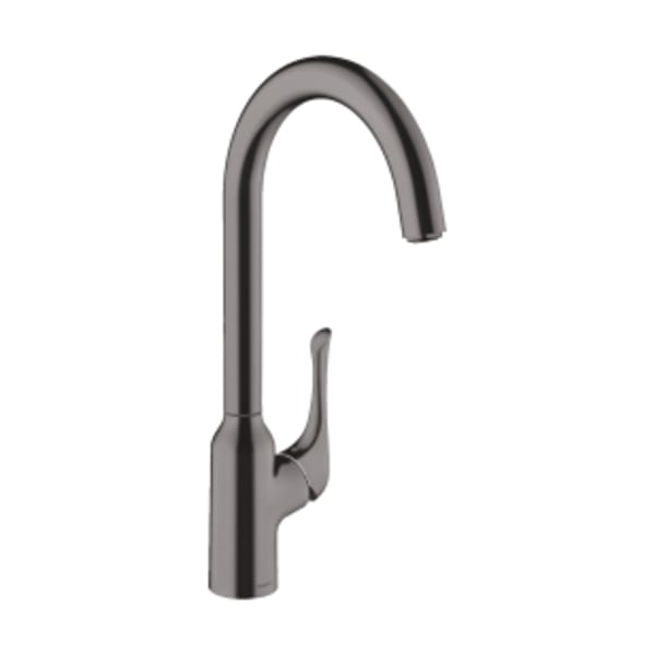 hansgrohe Allegro N Bar Faucet, 1.75 GPM in Brushed Black Chrome