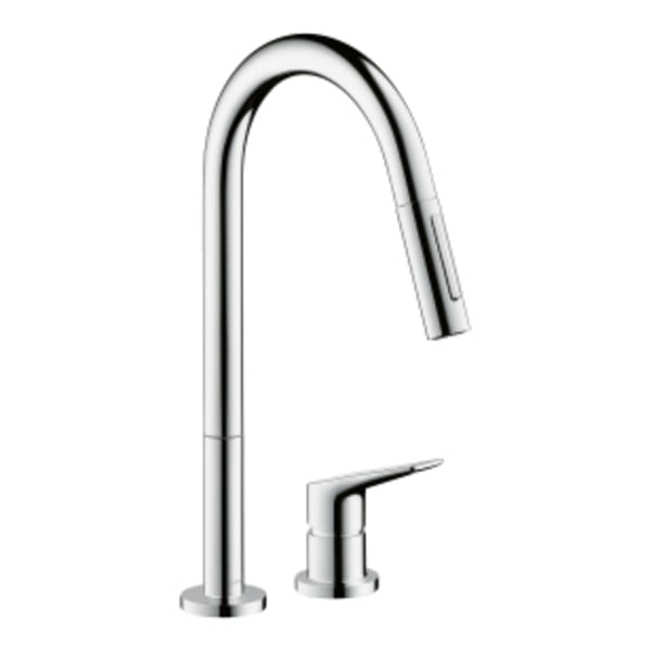 AXOR Citterio M 2-Hole Single-Handle Kitchen Faucet 2-Spray Pull-Down, 1.75 GPM in Chrome