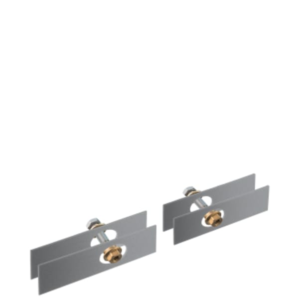 AXOR Universal SoftSquare Mounting Set for Two-Sided Glass Installation in Chrome
