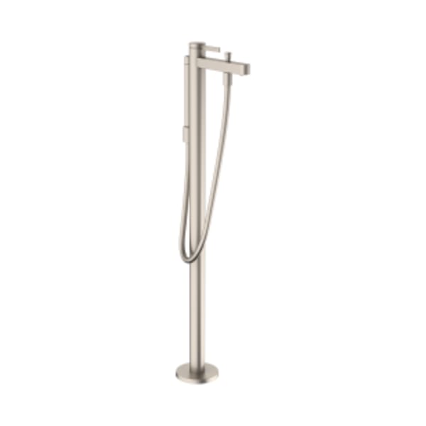 hansgrohe Finoris Freestanding Tub Filler Trim with 1.75 GPM Handshower in Brushed Nickel
