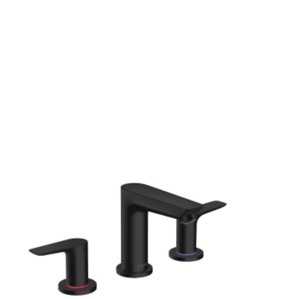 hansgrohe Talis E Widespread Faucet 150 with Pop-Up Drain, 1.2 GPM in Matte Black