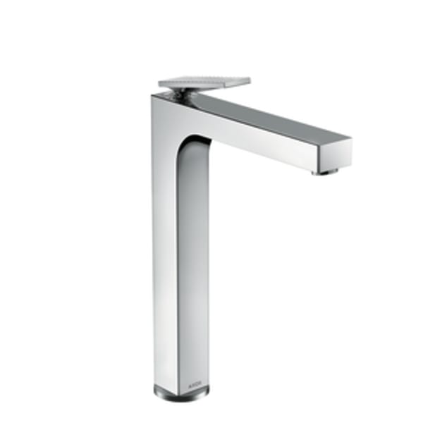 AXOR Citterio Single-Hole Faucet 280 with Pop-Up Drain- Rhombic Cut, 1.2 GPM in Chrome