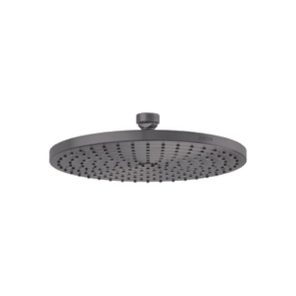 AXOR ShowerSolutions Showerhead 240 1-Jet Powder Rain, 2.5 GPM in Brushed Black Chrome