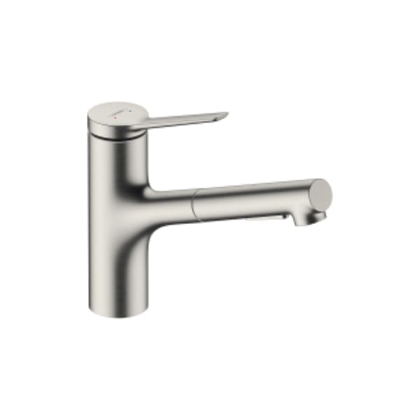 hansgrohe Zesis Kitchen Faucet 2-Spray, Pull-Out, 1.5 GPM in Stainless Steel Optic
