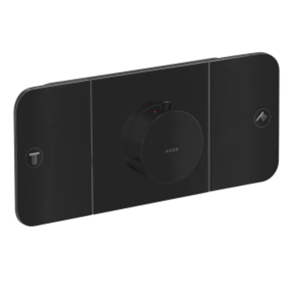AXOR ONE Thermostatic Module Trim for 2 Functions in Matte Black