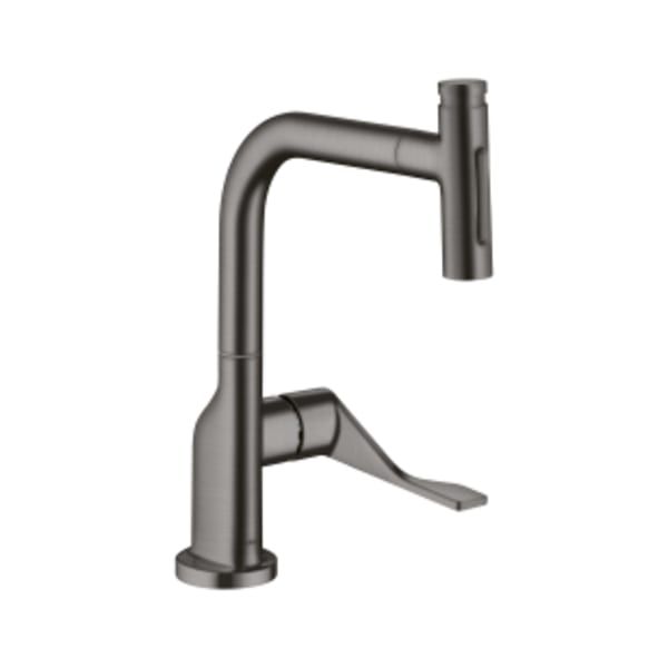 AXOR Citterio Kitchen Faucet Select 2-Spray Pull-Out with sBox, 1.75 GPM in Brushed Black Chrome