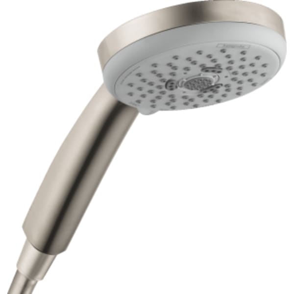 hansgrohe Croma 100 Handshower E 3-Jet, 1.5 GPM in Brushed Nickel
