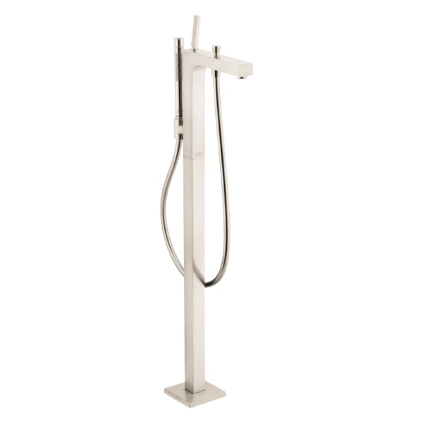 AXOR Citterio Freestanding Tub Filler Trim with 1.75 GPM Handshower in Brushed Nickel