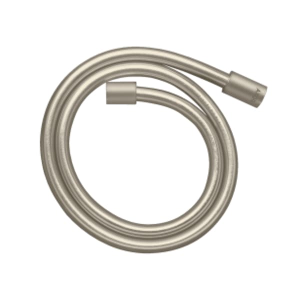 AXOR ShowerSolutions Techniflex Hose with Cylindrical Nut, 49" in Brushed Nickel