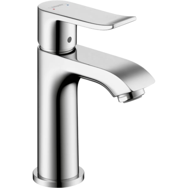 hansgrohe Metris Single-Hole Faucet 100 with Pop-Up Drain, 1.2 GPM in Chrome