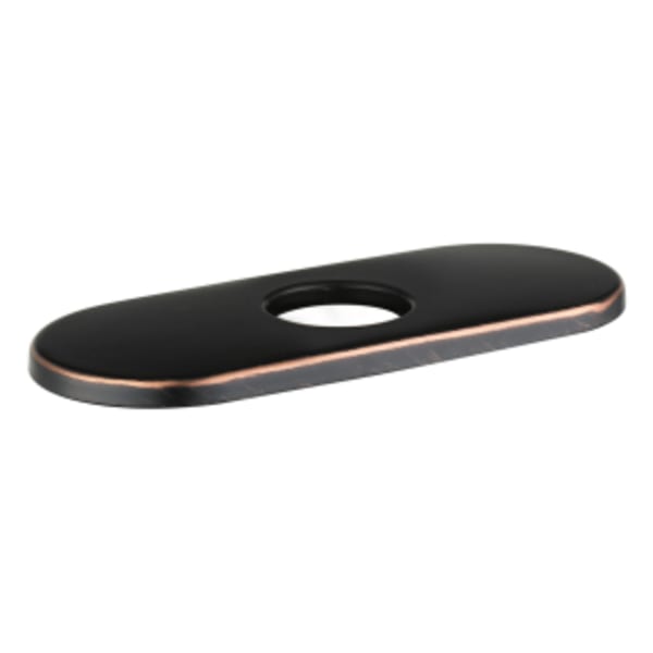 hansgrohe C Accessories Base Plate for Traditional Single-Hole Faucets, 6" in Rubbed Bronze