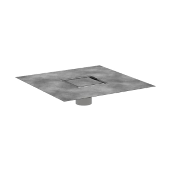 hansgrohe RainDrain Rock Point Drain Set 4"x 4" Trim with Rough in Nature Stone