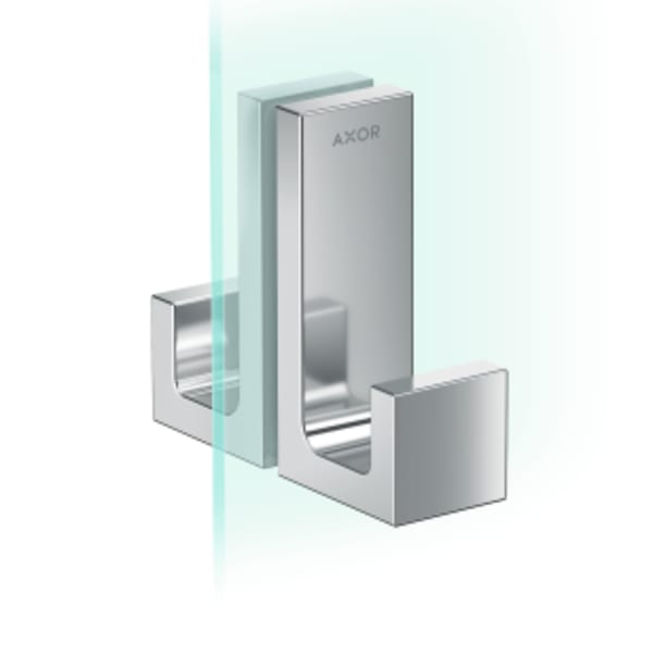 AXOR Universal Rectangular Shower Door Handle in Chrome