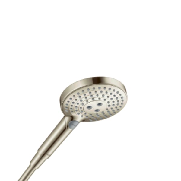 hansgrohe Raindance Select S Handshower 120 3-Jet PowderRain, 1.75 GPM in Polished Nickel