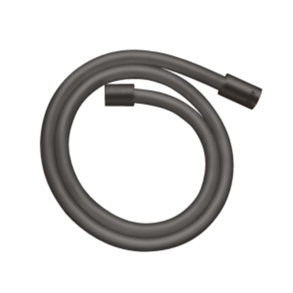 AXOR ShowerSolutions Techniflex Hose with Cylindrical Nut, 63" in Brushed Black Chrome
