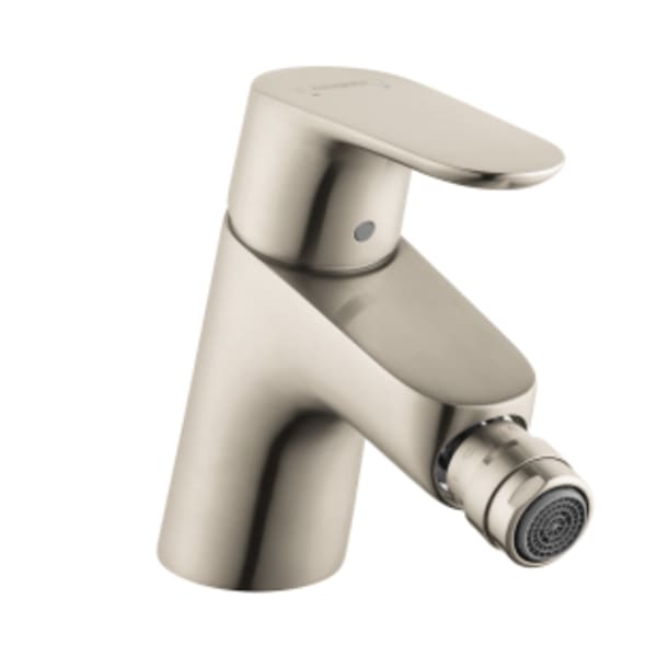 hansgrohe Focus Single-Hole Bidet Faucet, 1.5 GPM in Brushed Nickel