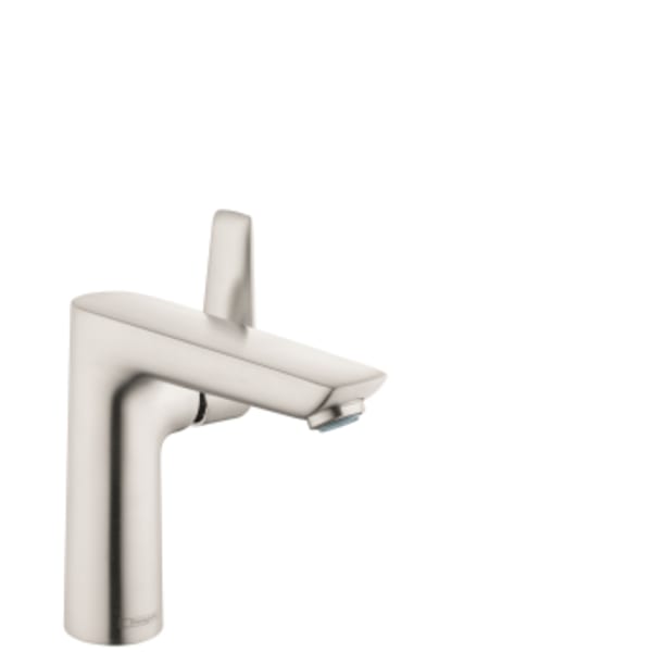 hansgrohe Talis E Single-Hole Faucet 150 with Pop-Up Drain, 1.2 GPM in Brushed Nickel