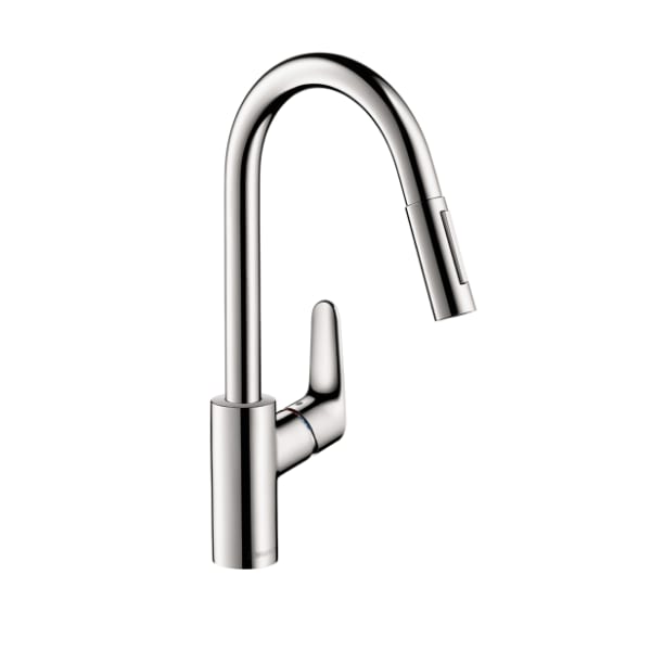 hansgrohe Focus HighArc Kitchen Faucet, 2-Spray Pull-Down, 1.75 GPM in Chrome