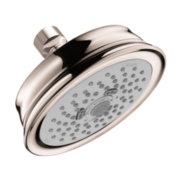 hansgrohe Croma 100 Classic Showerhead 3-Jet, 1.5 GPM in Polished Nickel