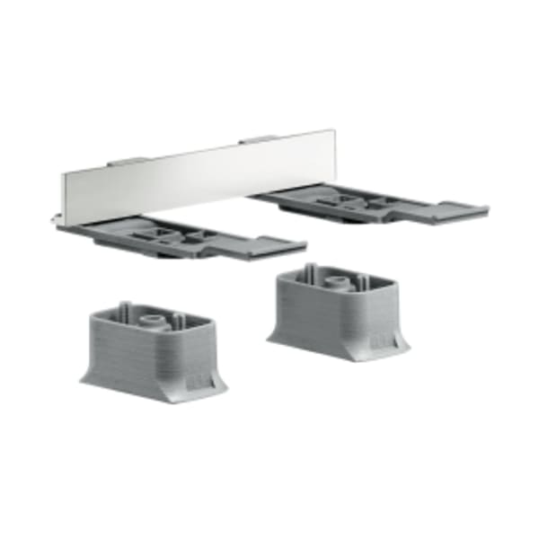 AXOR Universal SoftSquare Adapter Set in Brushed Nickel