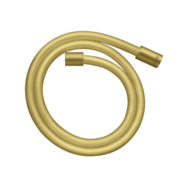 AXOR ShowerSolutions Techniflex Hose with Cylindrical Nut, 63" in Brushed Gold Optic