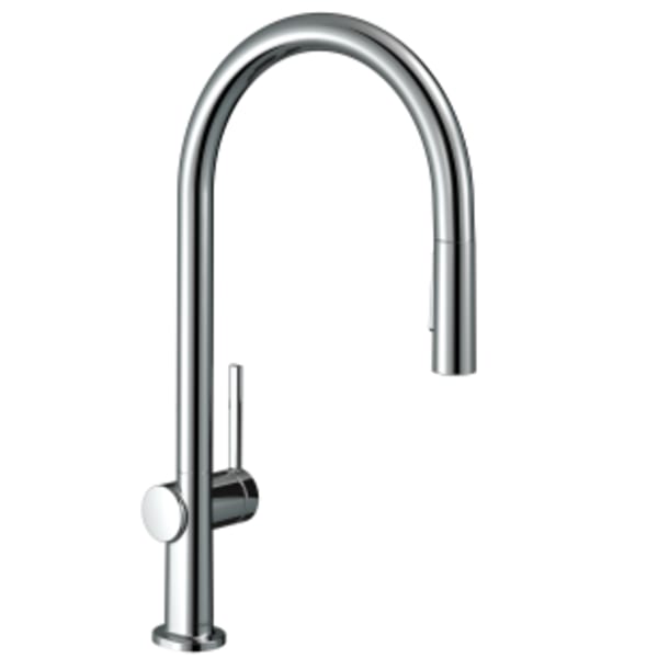 hansgrohe Talis N HighArc Kitchen Faucet, O-Style 2-Spray Pull-Down, 1.5 GPM in Chrome
