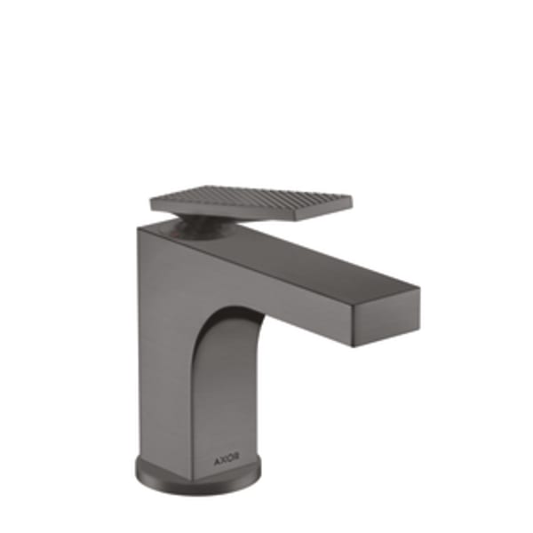 AXOR Citterio Single-Hole Faucet 90 with Pop-Up Drain- Rhombic Cut, 1.2 GPM in Brushed Black Chrome