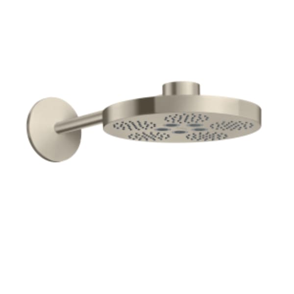 AXOR ONE Showerhead 280 2-Jet with Showerarm Trim, 1.75 GPM in Brushed Nickel