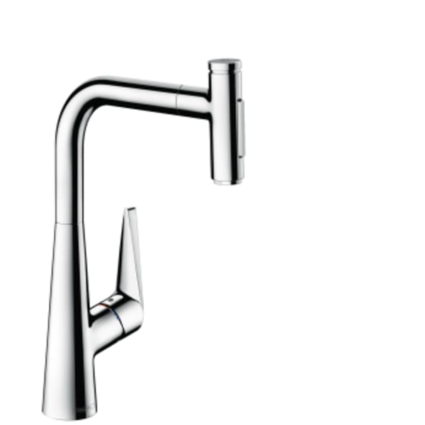 hansgrohe Talis Select S HighArc Kitchen Faucet, 2-Spray Pull-Out with sBox, 1.75 GPM in Chrome