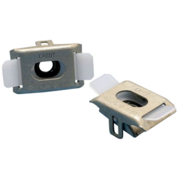 nVent CADDY Slick Nut, Polyamide, Spring Steel, 3/8" Hole, Threaded