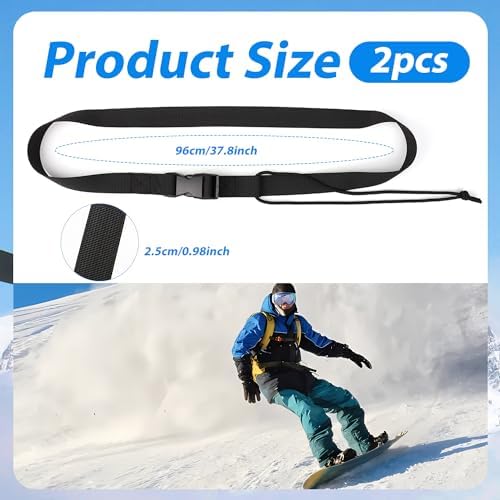 Vue 2 de Pcs Laisses De Snowboard