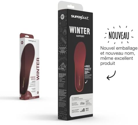 Vue 2 de Superfeet Winter Support Semelles