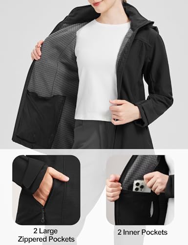 Vue 4 de Veste Softshell Femme Chaud