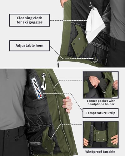 Vue 5 de Veste De Ski Chaude