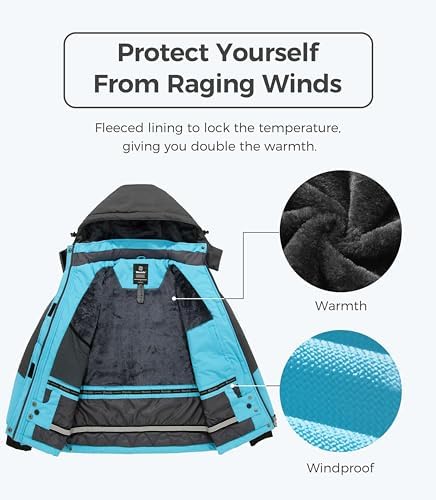 Vue 3 de Femme Manteau Dhiver Snowboard