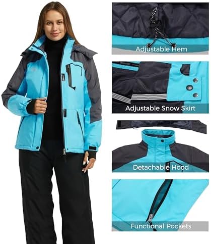 Vue 5 de Femme Manteau Dhiver Snowboard