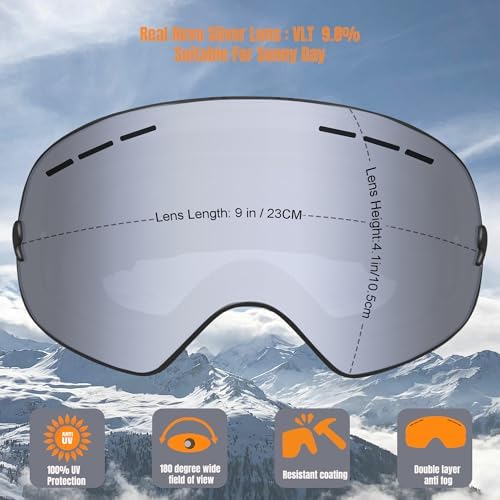 Vue 2 de Queshark Lunettes De Ski