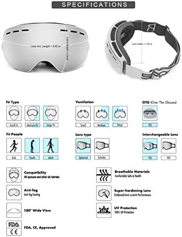 Vue 3 de Sposune Lunettes De Ski