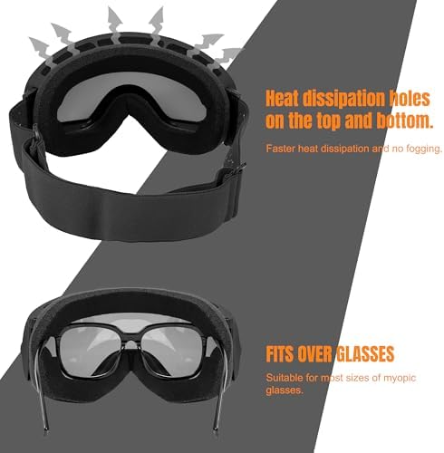 Vue 3 de Queshark Lunettes De Ski
