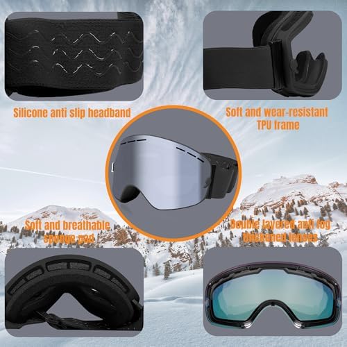 Vue 4 de Queshark Lunettes De Ski