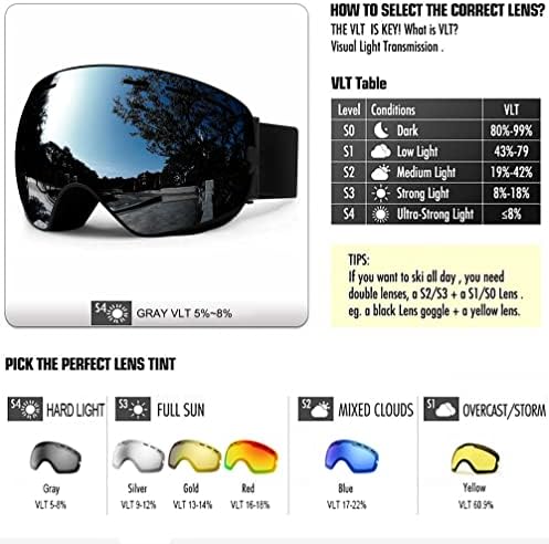 Vue 4 de Sposune Lunettes De Ski