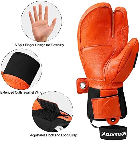 Vue 5 de Gants Ski Chauffants Hiver