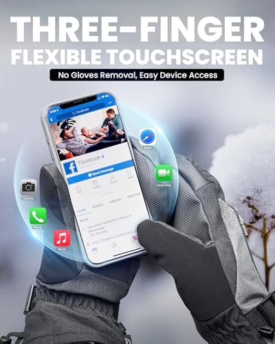 Vue 4 de Moufles De Ski Pour