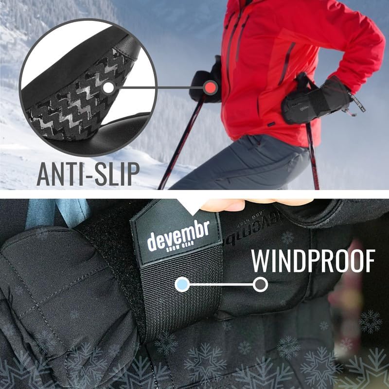 Vue 4 de Gants De Snowboard Avec